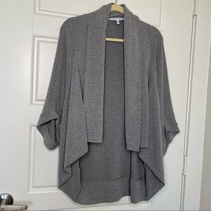 CUPCAKES & CASHMERE ULTRA COZY SOFT GREY CARDIGAN
